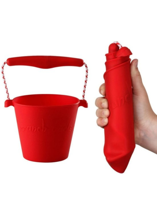 Silicone bucket red | foldable