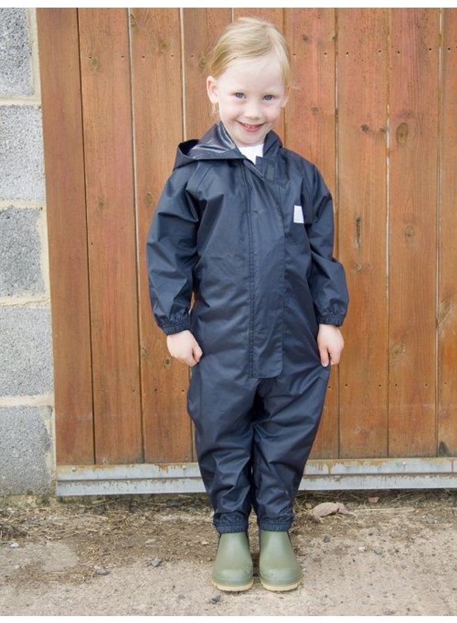 Waterproof overall, rain overall - navy blue