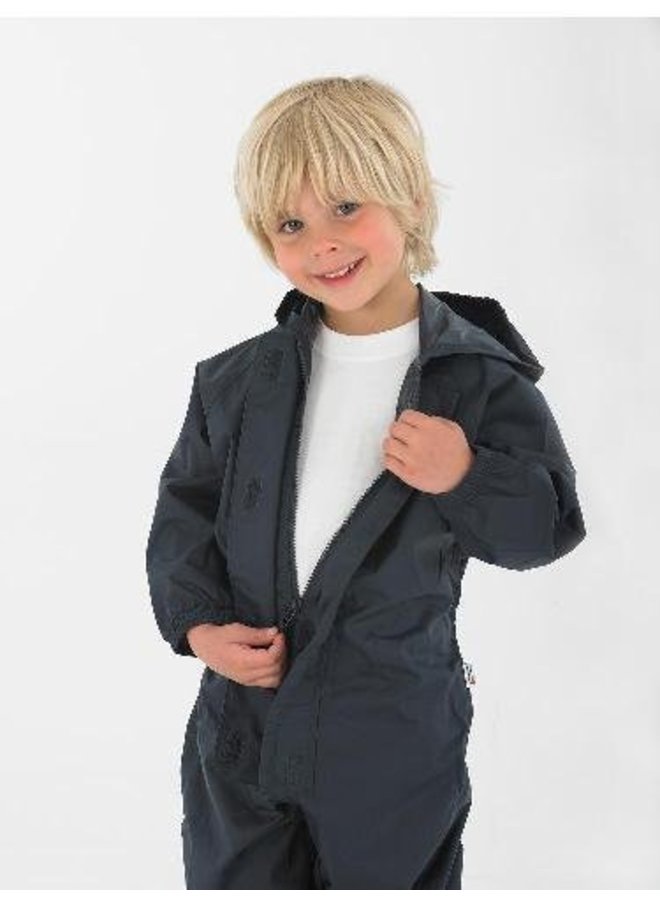 Waterproof overall, rain overall - navy blue