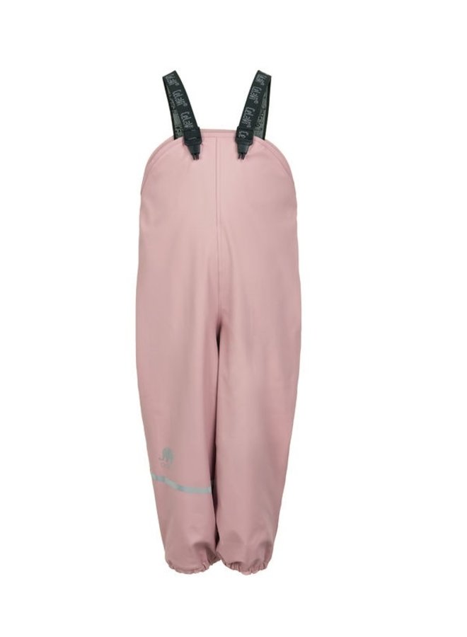 Fleece lined children's rain pants | pastel pink | 140