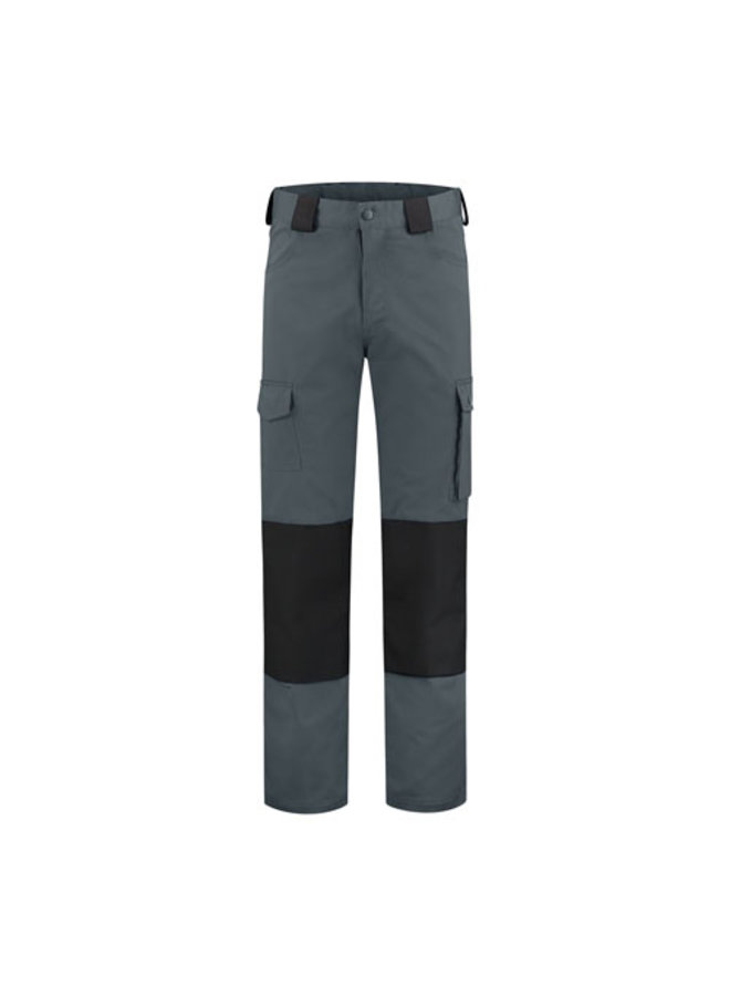 Worker, work trousers cotton-polyester-gray / black