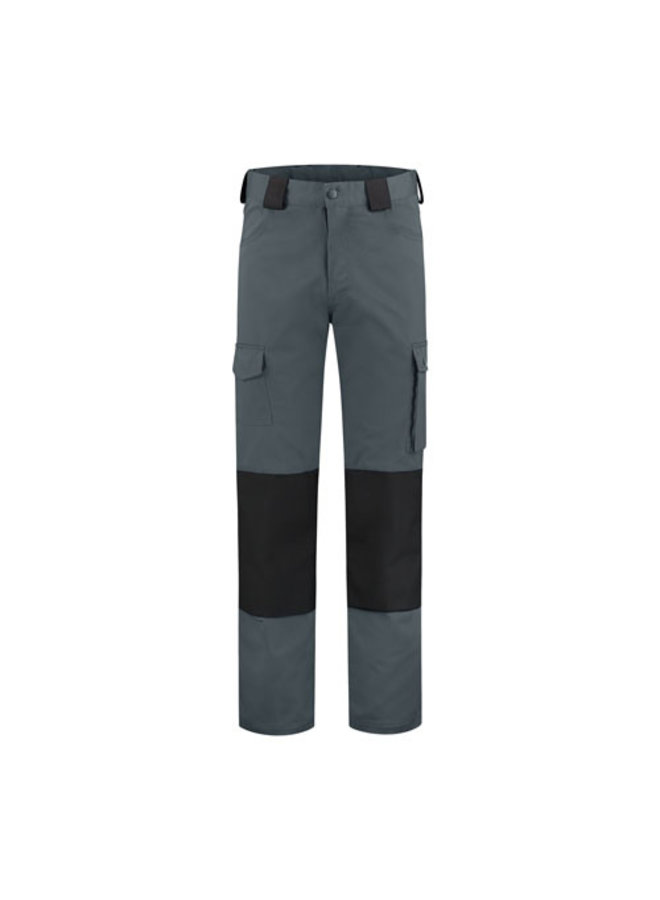 Work trousers with knee pad pockets | Gray-black