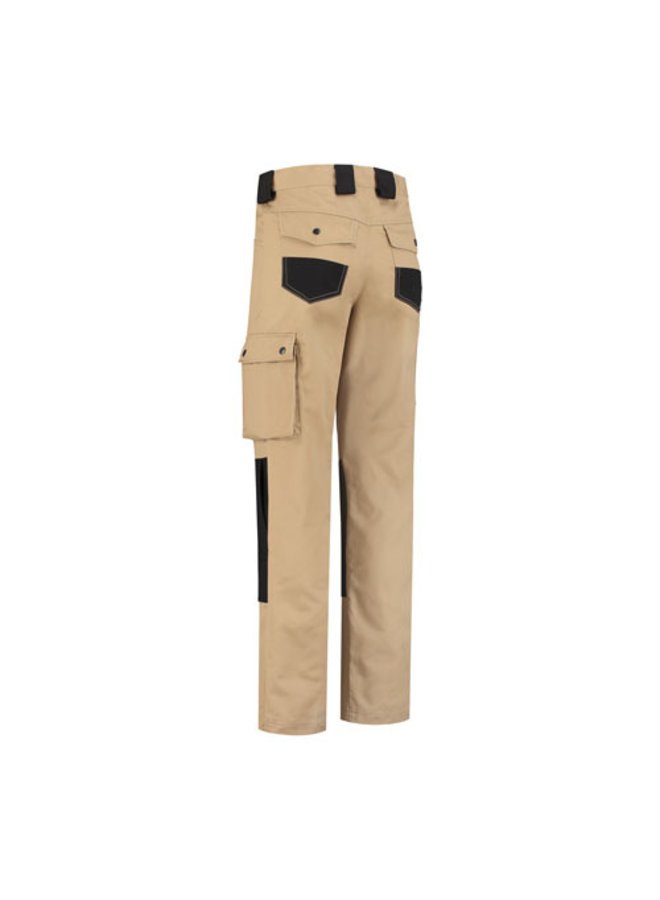 Worker, work pants cotton-polyester khaki-black