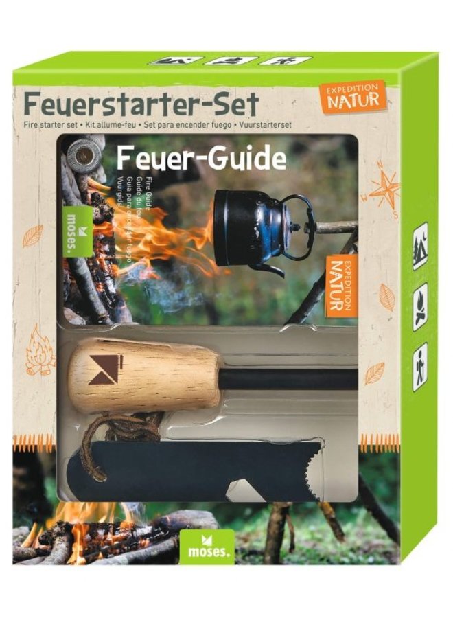 Fire starter for children with learning cord