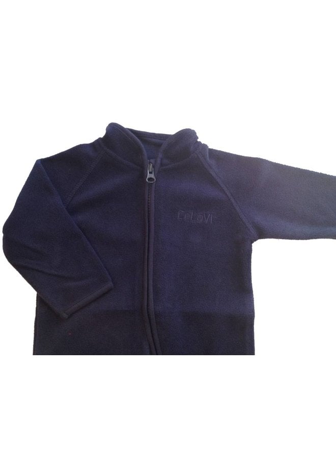 Fleece suit, overall in navy blue| size 68