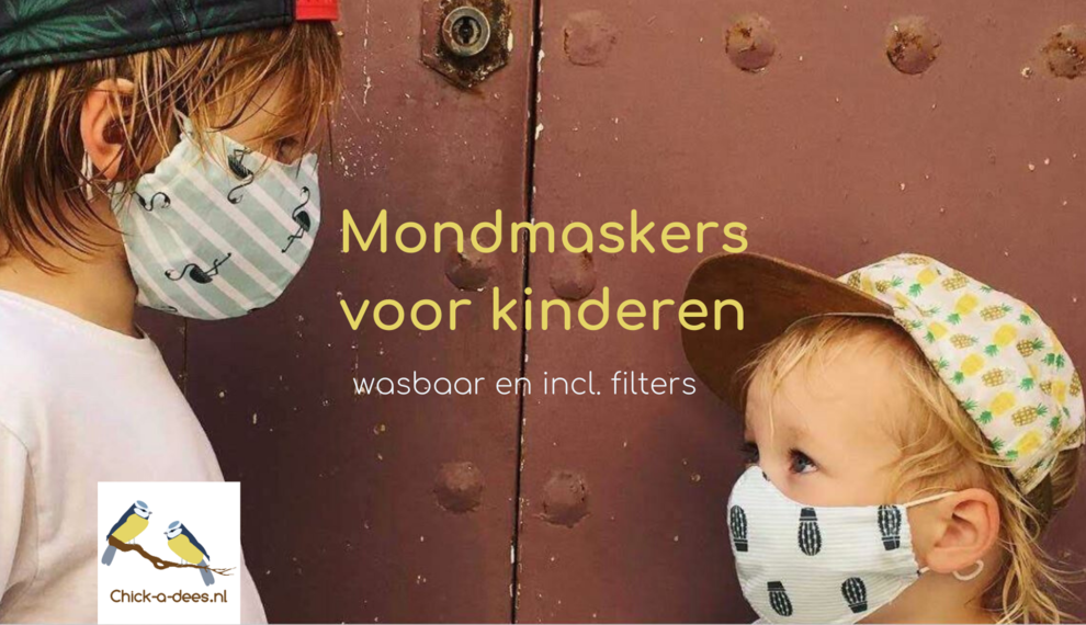 Mondmaskers voor kinderen | wasbaar en met filter