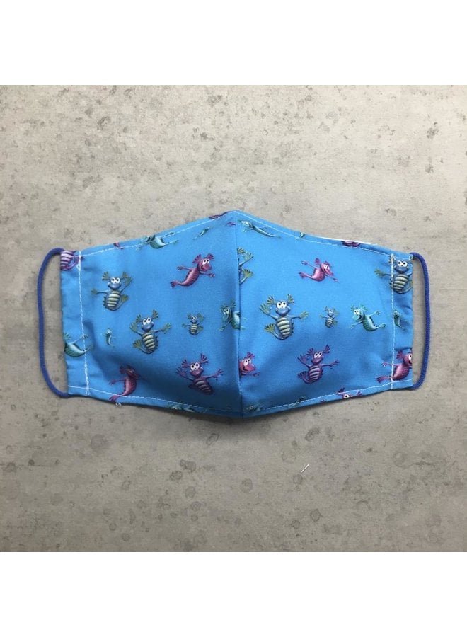 Reusable mouth mask with filter Aqua Dragons