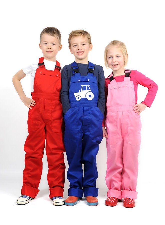 Children's dungarees, garden overalls, various colors