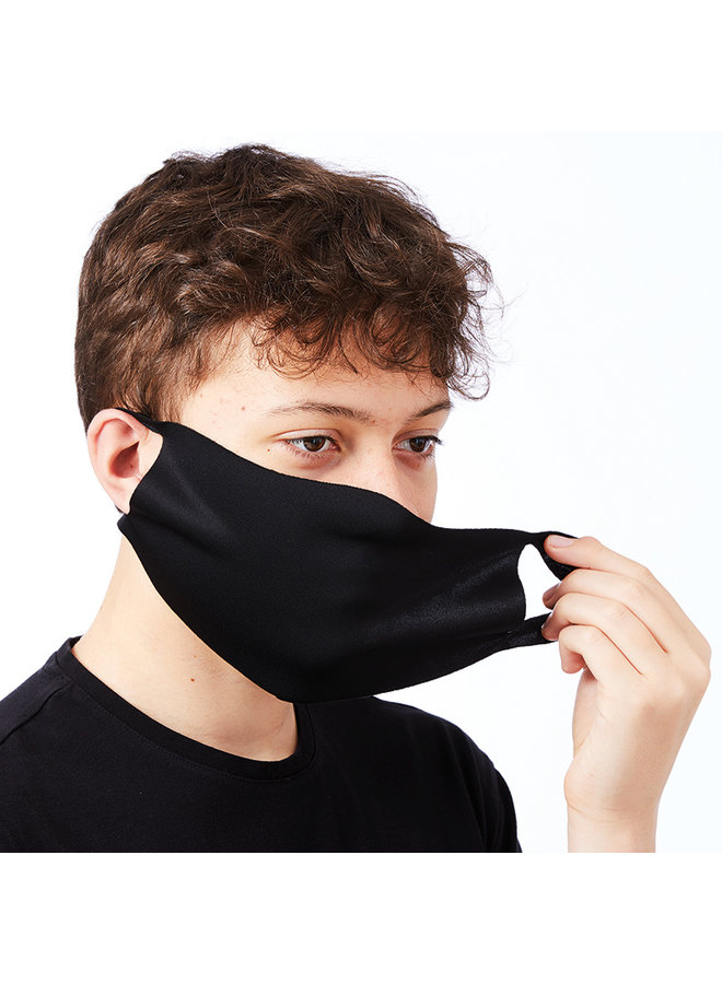 Two stretch mouth masks | washable | black