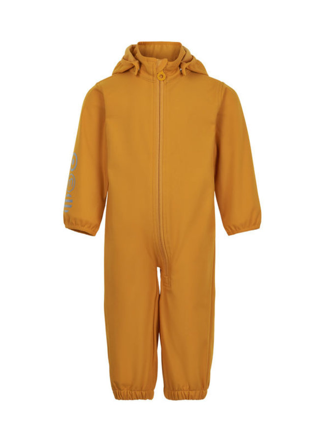 Softshell jumpsuit  kind| maat 74-98| golden orange