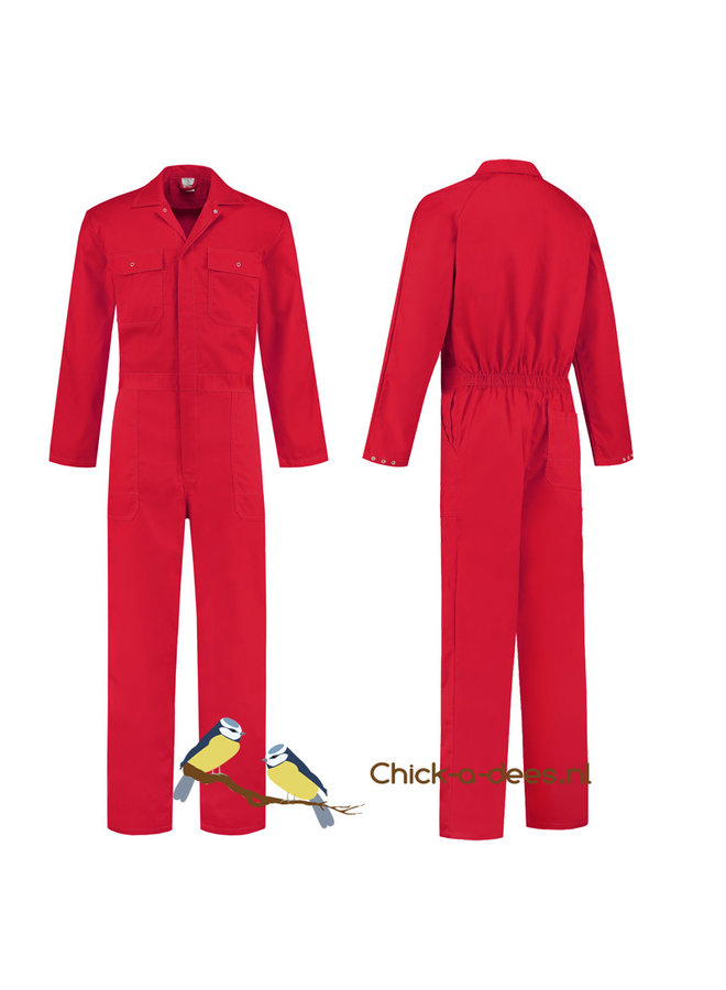 Coverall with tractor, tire tracks and name
