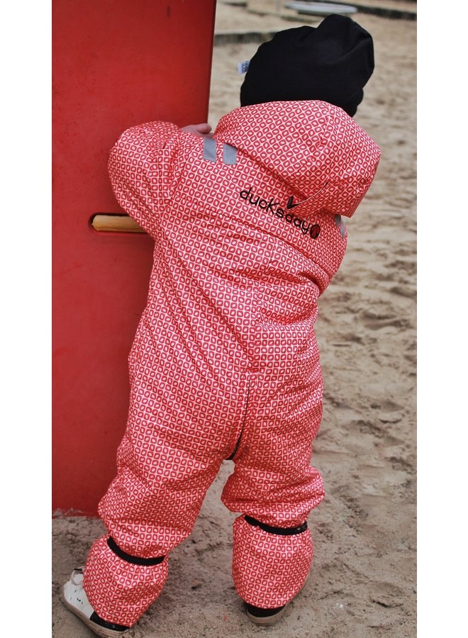 Baby Snowsuit Funky Red | size 80-92