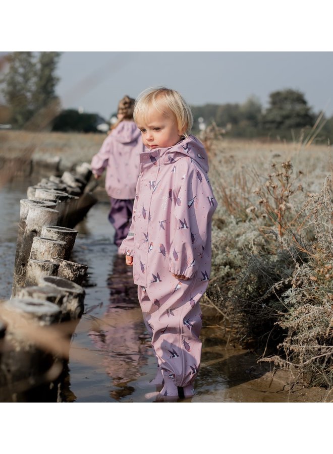 One-piece children's rainsuit | Mauve Shadow | 70-110