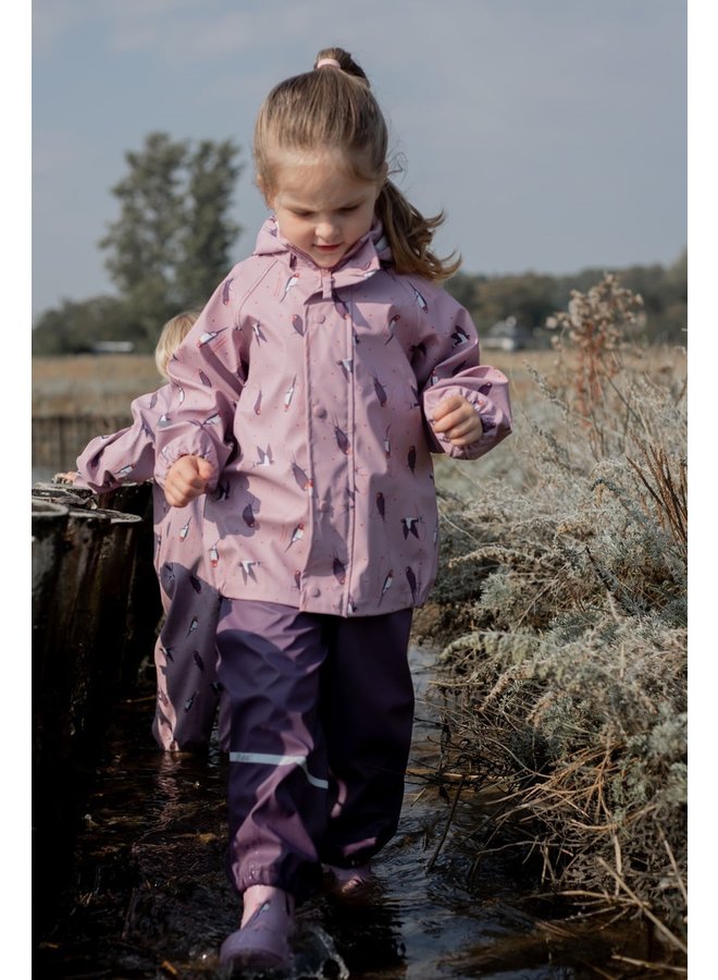♻️ Lilac raincoat child | Mauve Shadow| size 70-140