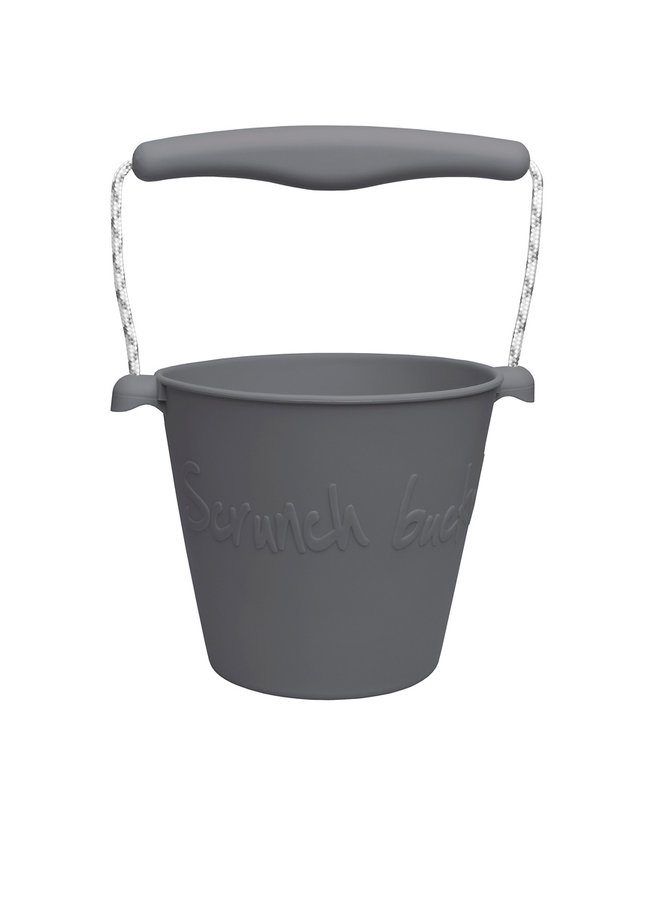 Silicone child bucket | cool gray | foldable