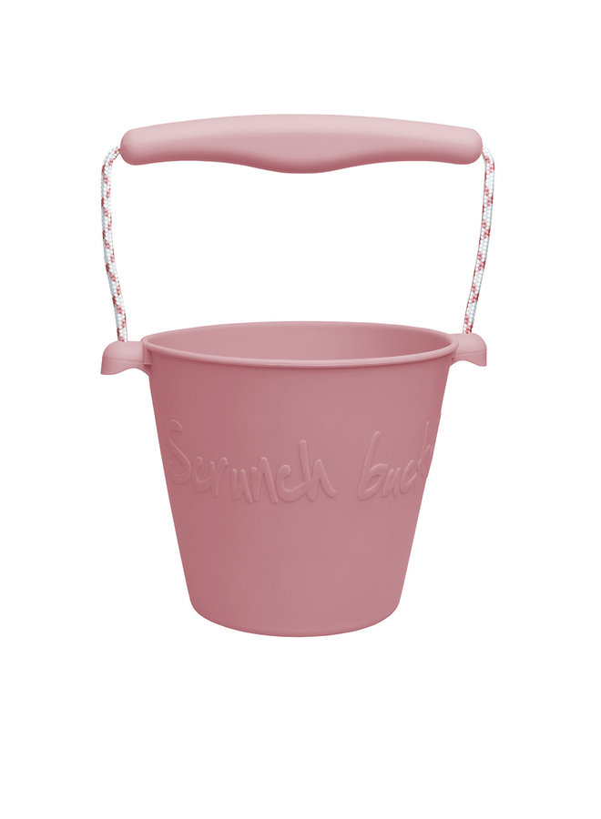 Silicone child bucket | old pink | foldable