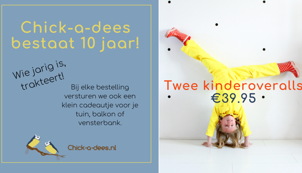 10 jaar Chick-a-dees, wie jarig is trakteert