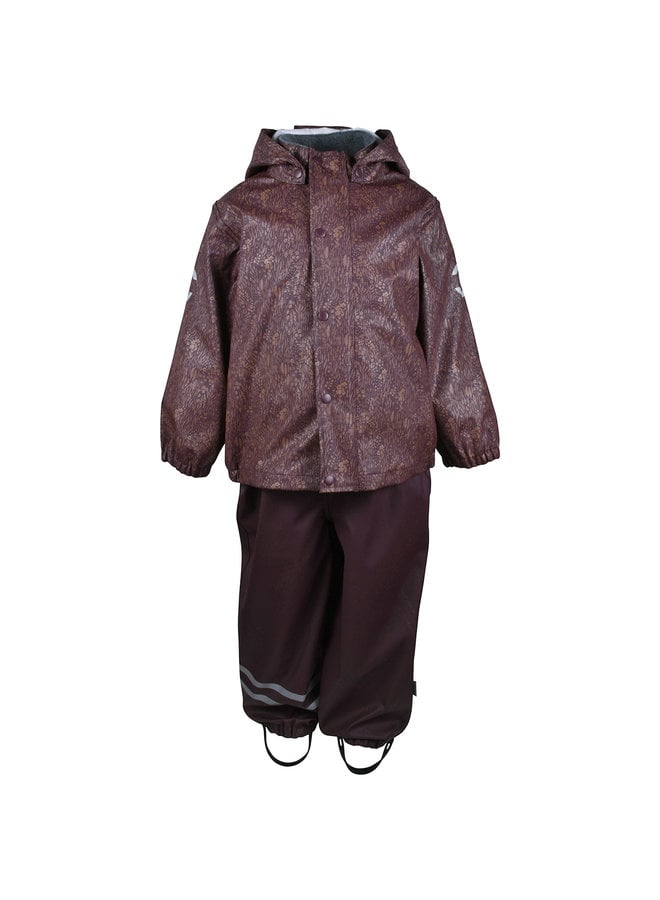 Fleece lined PU children's rain suit | Fudge