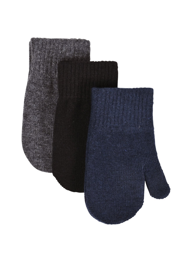 Magic Mittens | set of 3 | Blue Nights, Anthracite & Black