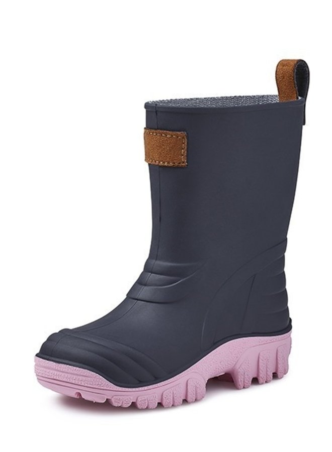 SEBS Rubber children's rain boots| blue/pink