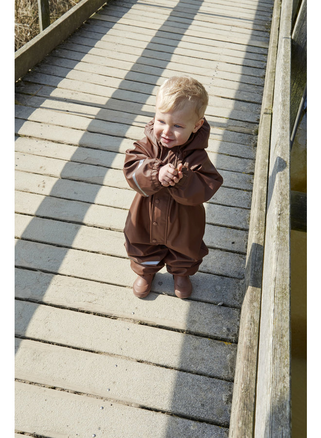 ♻️ Children's one-piece rain suit | fleece lining | Rocky Road | 70-110