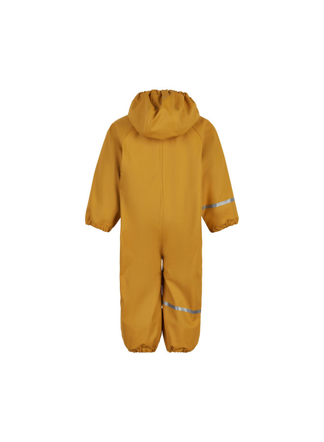 ♻️ Kinder regenpak uit één stuk | fleece voering | Mineral Yellow |  70-110