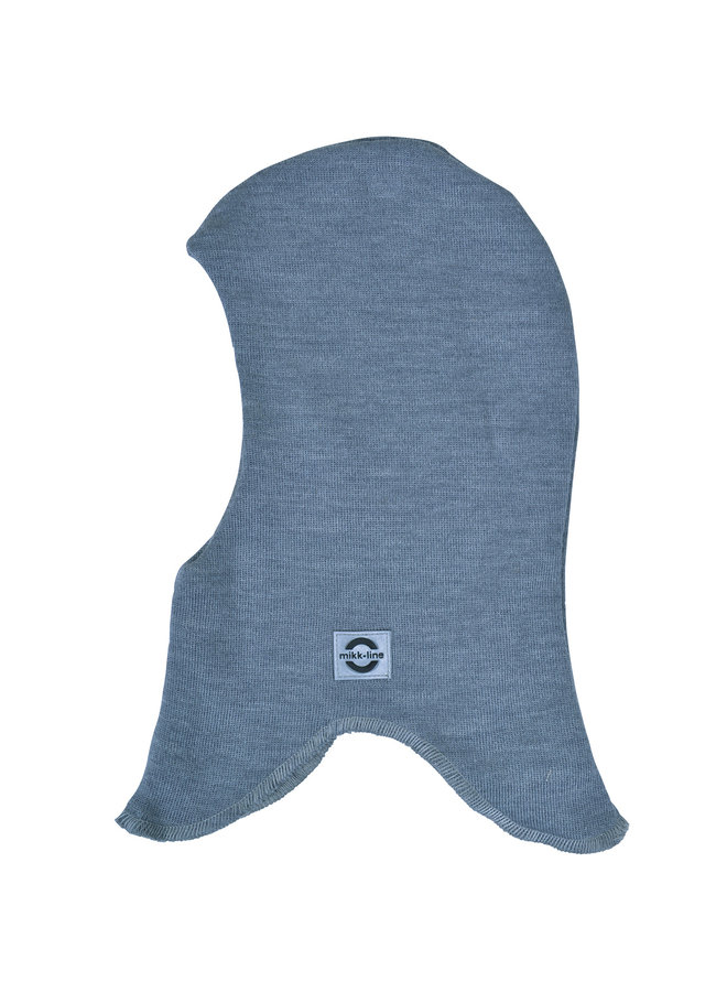 Balaklava child | wind stopper | Merino wool blend | Light Grey Melange