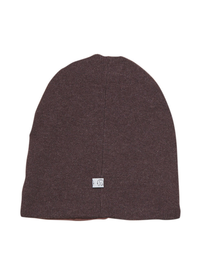 Kids beanie | fudge | wool/cotton