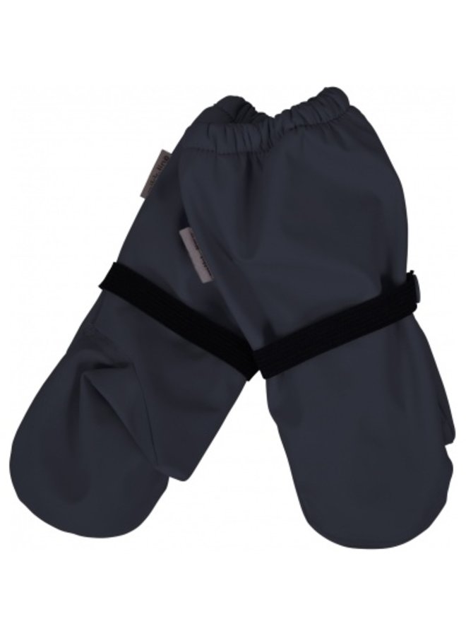 Waterproof lined mittens | dark blue