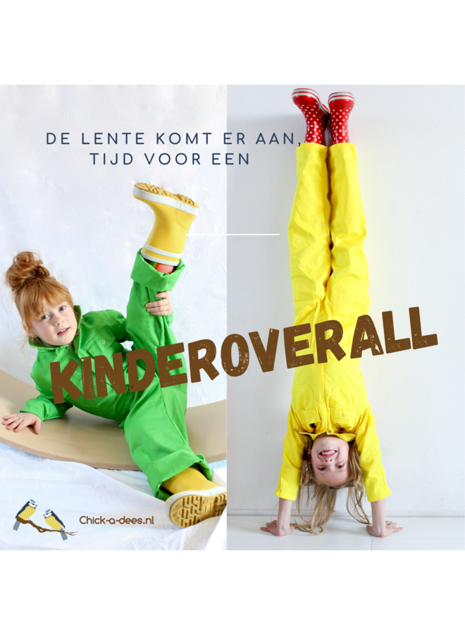 Twee kinderoveralls met korting