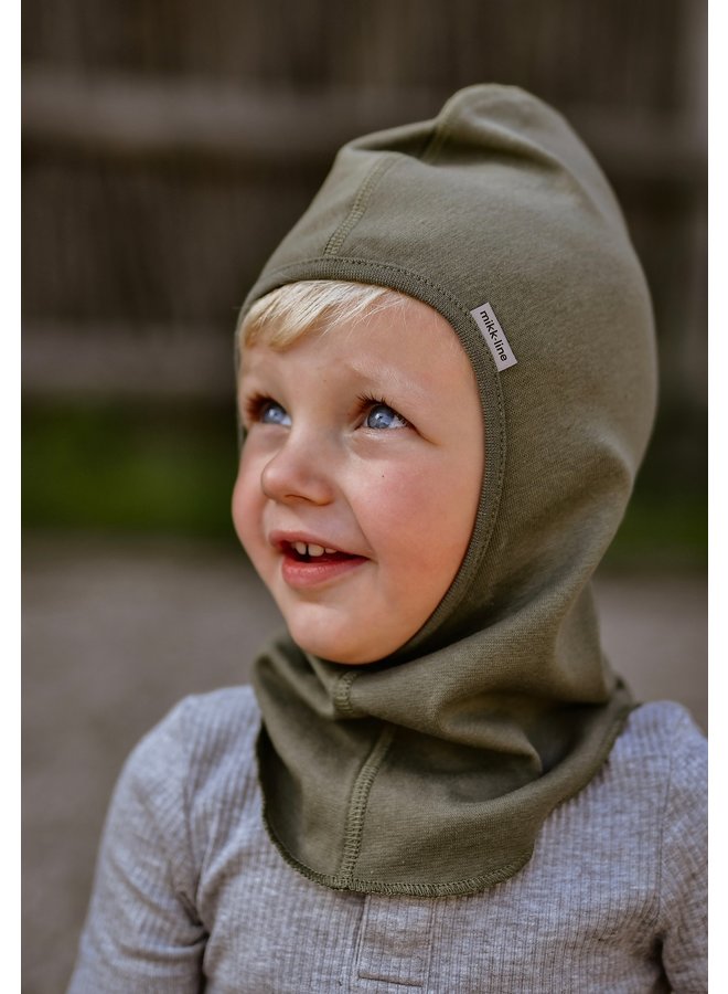 Children's balaclava | cotton| Dusty Olive