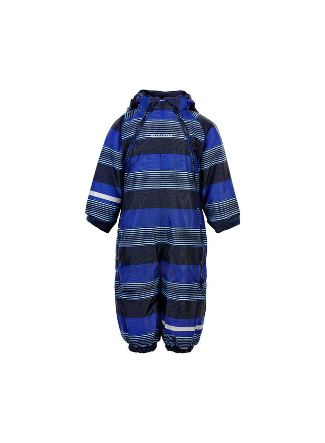 Blue striped ski suit | Oxford Placid Blue | size 80-104