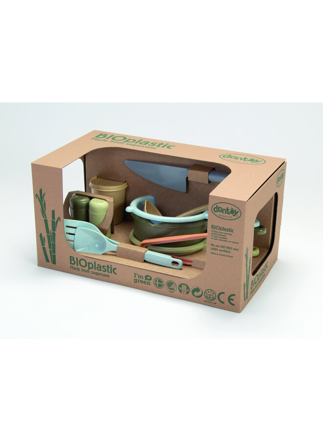 Bioplastic toy kitchen set for children