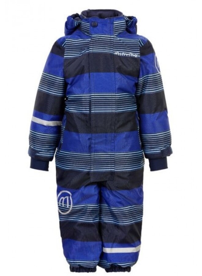 Blue striped ski suit | Oxford Placid Blue | size 80-104