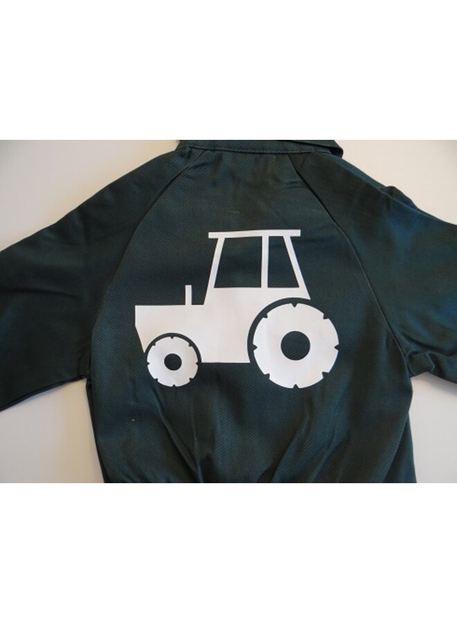 Printing tractor for adult overalls