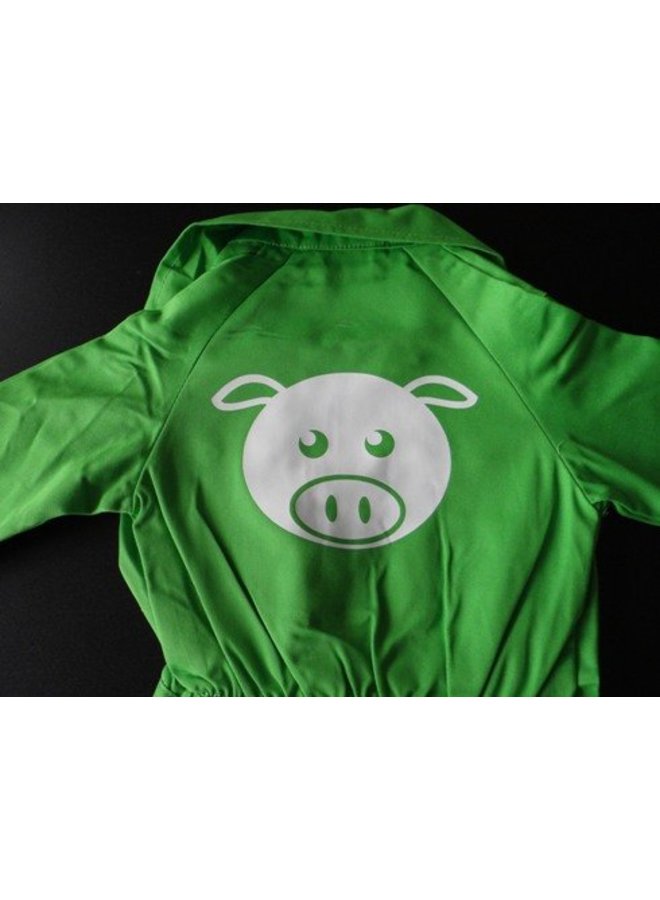 Customise your coverall with the picture of a pig