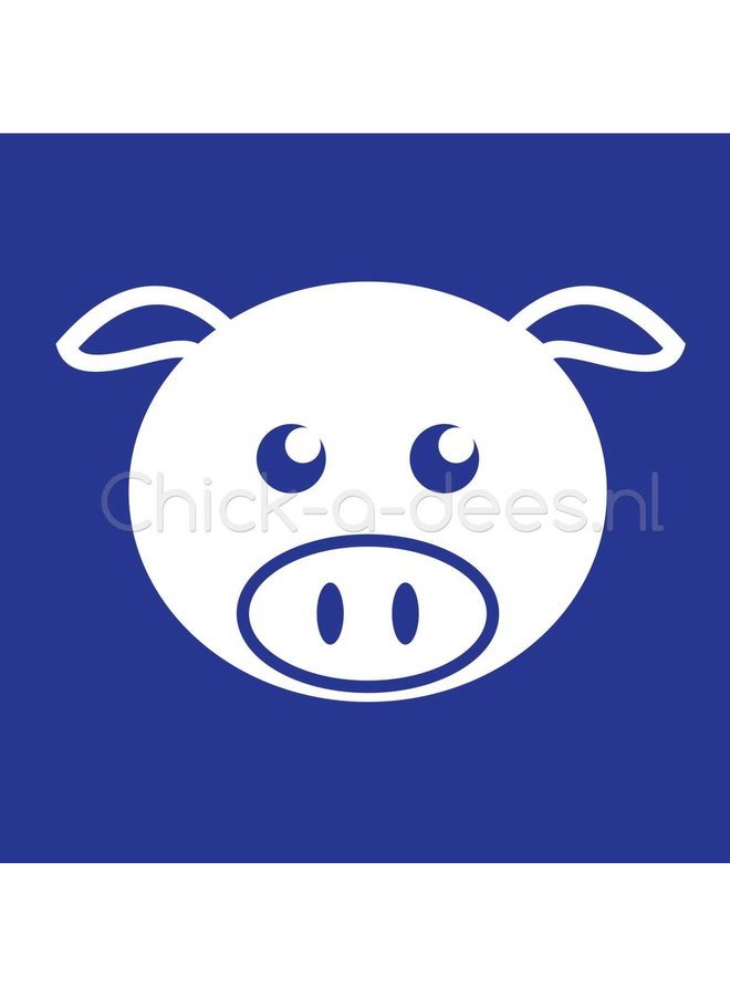 Customise your coverall with the picture of a pig