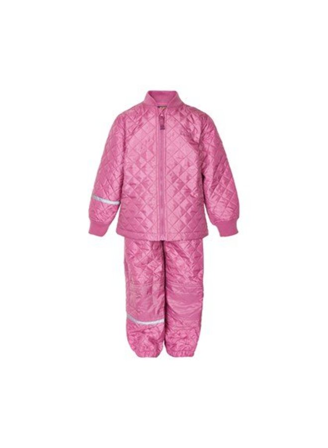 Thermoset, pants and jacket, quilted, antique pink