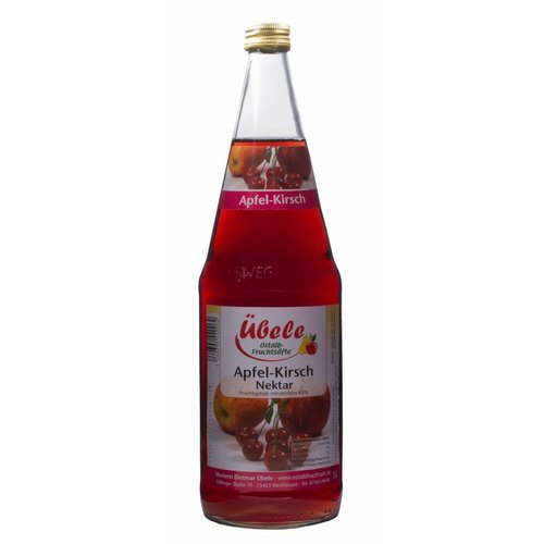Übele Ostalb-Fruchtsäfte (Westhausen) Apfel-Kirsch-Nektar (1l) Übele Ostalb-Fruchtsäfte (Westhausen) Apfel-Kirsch-Nektar (1l)