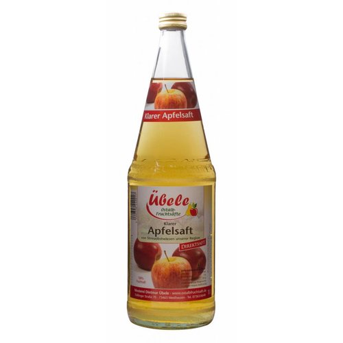 Übele Ostalb-Fruchtsäfte (Westhausen) Apfel Direktsaft klar (1l) Übele Ostalb-Fruchtsäfte (Westhausen) Apfel Direktsaft klar (1l)