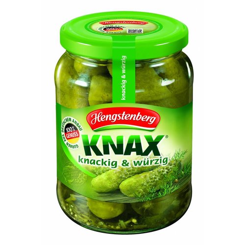 Hengstenberg KNAX Gewürzgurken (670g) Hengstenberg KNAX Gewürzgurken (670g)