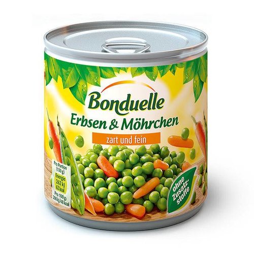 Bonduelle Erbsen & Möhrchen zart und fein (200g) Bonduelle Erbsen & Möhrchen zart und fein (200g)