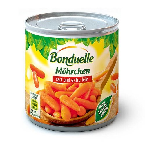 Bonduelle Möhrchen zart & extra fein (400g) Bonduelle Möhrchen zart & extra fein (400g)