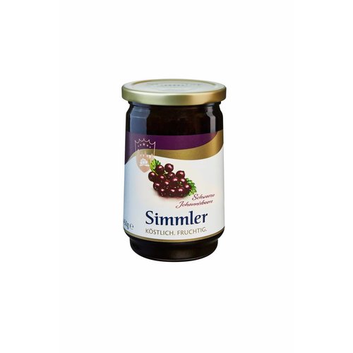 Simmler Konfitüre schwarze Johannisbeere (450g) Simmler Konfitüre schwarze Johannisbeere (450g)
