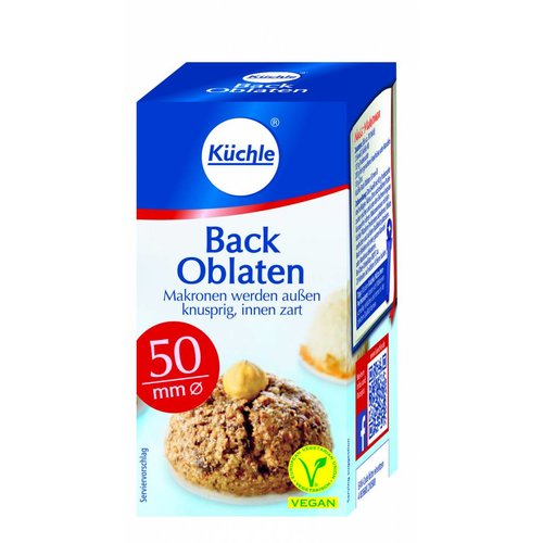 Küchle Backoblaten rund 50mm (45g) Küchle Backoblaten rund 50mm (45g)