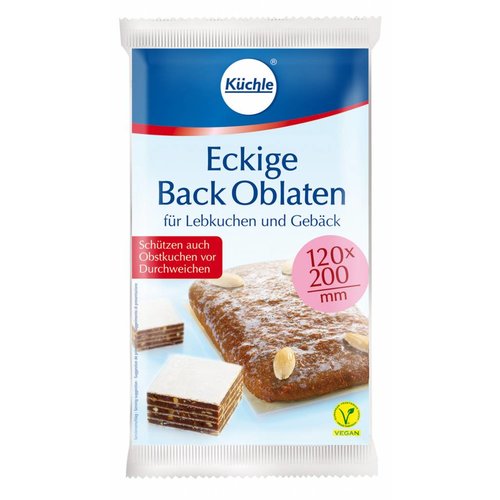 Küchle Backoblaten eckig (60g) Küchle Backoblaten eckig (60g)
