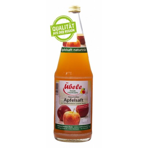 Übele Ostalb-Fruchtsäfte (Westhausen) Apfel Direktsaft naturtrüb (1l)