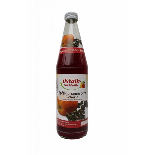 Übele Ostalb-Fruchtsäfte (Westhausen) Apfel-Johannisbeer Schorle (Kiste 10x0,5l)