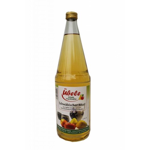 Übele Ostalb-Fruchtsäfte (Westhausen) Schwäbischer Most (1l) 5,5% vol Übele Ostalb-Fruchtsäfte (Westhausen) Schwäbischer Most (1l) 5,5% vol