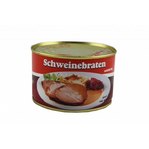 Metzgerei Vetter (Wasseralfingen) Schweinebraten (400g/Dose) Metzgerei Vetter (Wasseralfingen) Schweinebraten (400g/Dose)